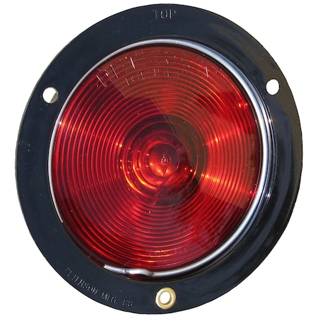 Peterson FlushMount Stop Turn Tail Light Incandescent Bulb Round Red Lens V413
